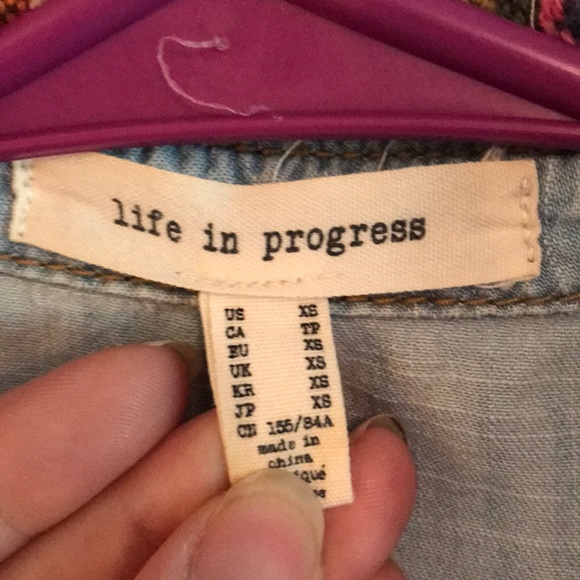 Western Denim Vest with buttons - Picture 5 of 5